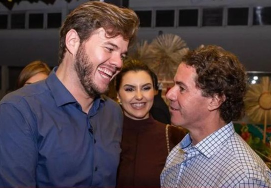Bruno Cunha Lima ao lado de Veneziano.